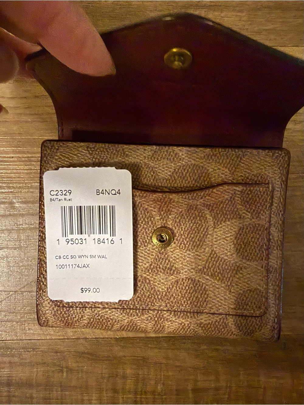 Coach Wyn Small Wallet in Colorblock Signature Canvas - Picture 3 of 12